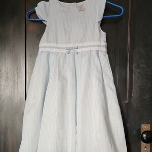 🐰🩵6,Light Blue Sleeveless Dress with Bow🐰🩵